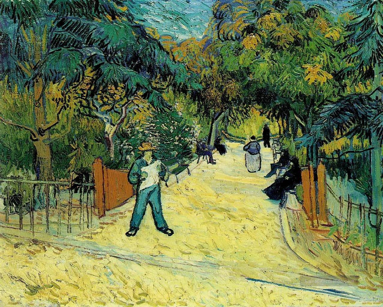 Eingang zum allgemeinen Garten in Arles Vincent van Gogh Ölgemälde